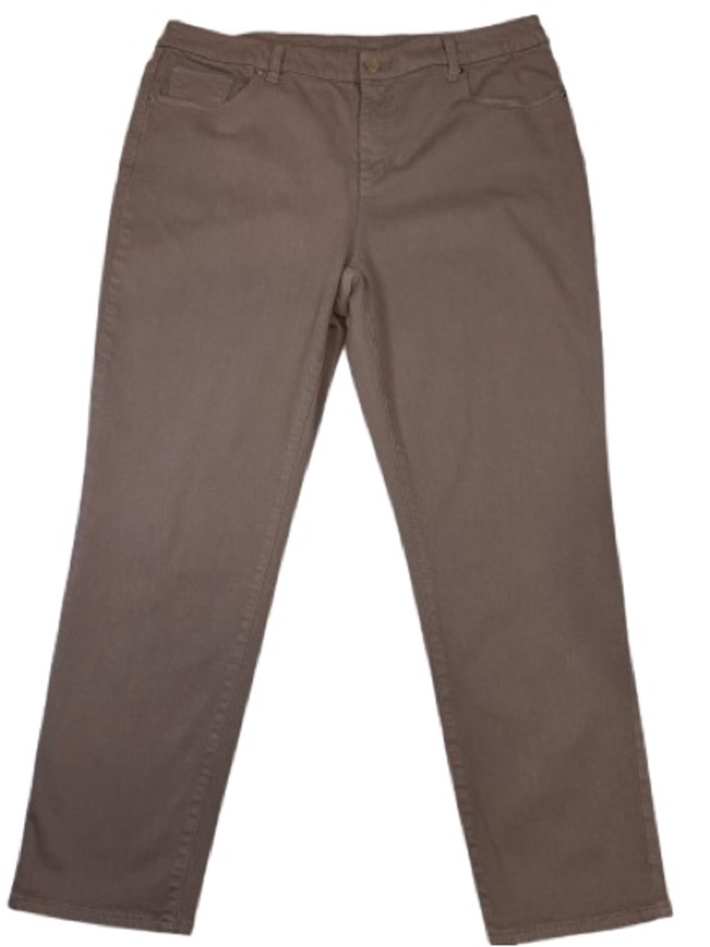 Chicos So Slimming Girlfriend Ankle Jeans Size 2.5/14 Tan Pants